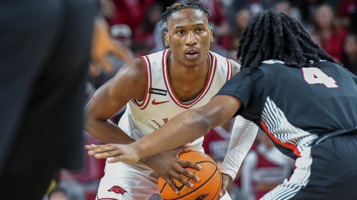 Razorbacks Layden Blocker against Georgia